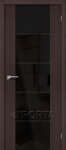 Дверь ЭльПорта Vetro V4. Цвет: Wenge Veralinga