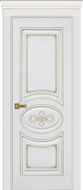 Дверь Эстель Бьянка ДГ (золото). Цвет: белый