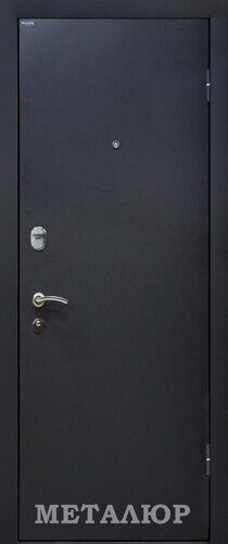 Входная дверь МеталЮр М41 Черный бархат