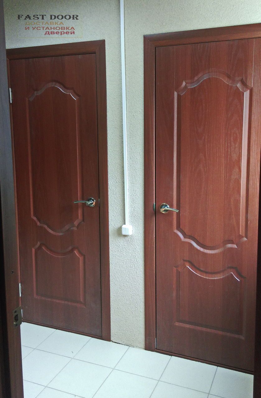 Дверь Ростра Орхидея ДГ. Цвет: итальянский орех