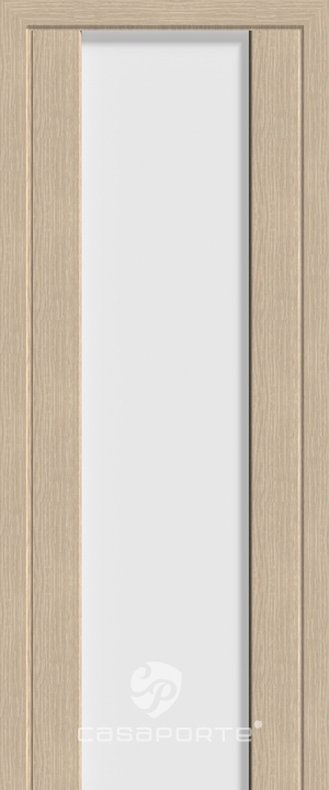 Дверь Каса-Порте Сан-Ремо 01 Цвет: беленый дуб, стекло белый триплекс