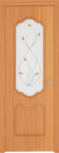 Дверь Ростра Орхидея ДО. Цвет: миланский орех